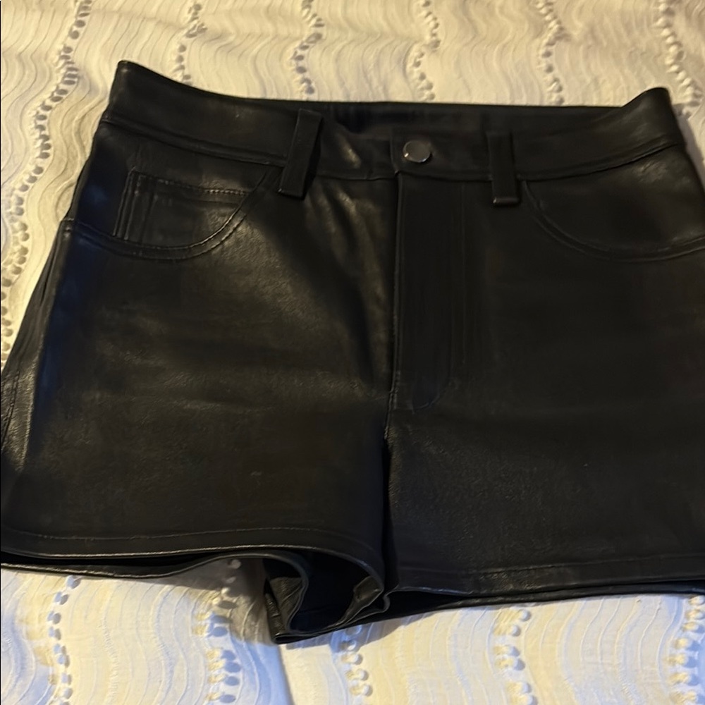 Helmut Lang Black High Waist Shorts